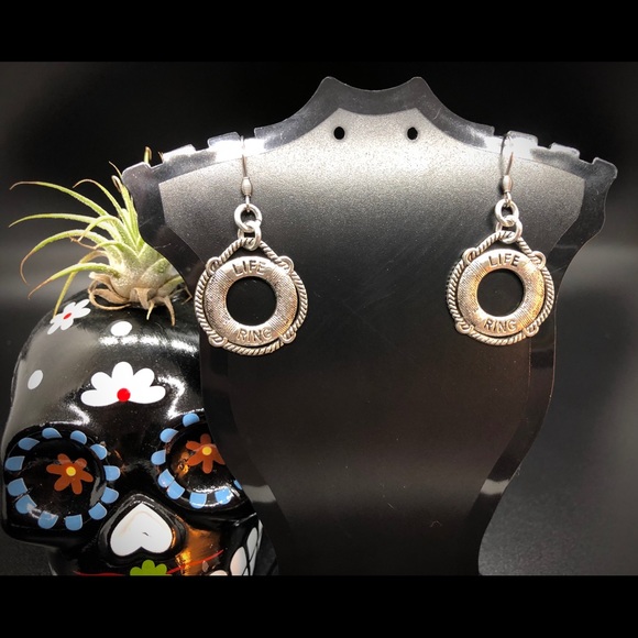 Life Ring Earrings - Picture 2 of 4